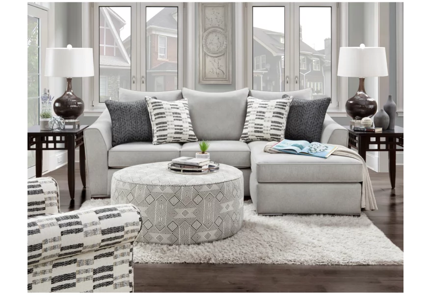 9778 POPSTITCH PEBBLE Living Room Group by Fusion Furniture at Esprit Decor Home Furnishings
