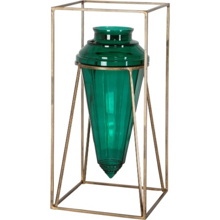 Ariga Emerald Green Vase