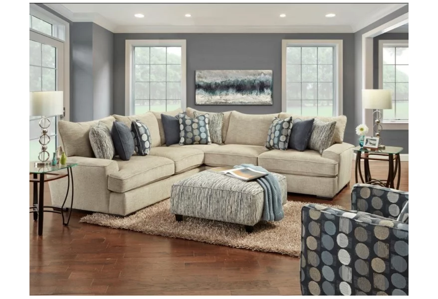 2000 Stationary Living Room Group by Fusion Furniture at Esprit Decor Home Furnishings