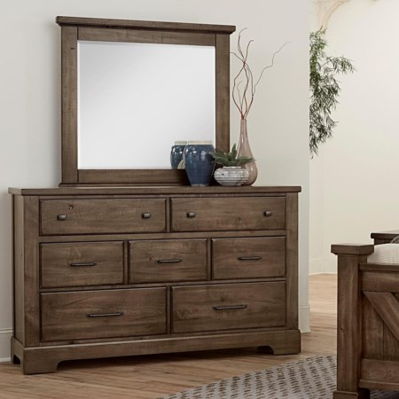7-Drawer Dresser & Mirror Set